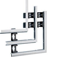 Plochý roh BKIS 25 mm, 2-komory, ocel.,