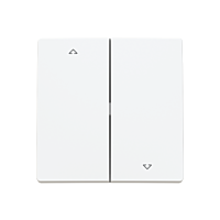 ABB ZONI Ovladač 3559T-A00662 240 spínače žaluziového dělený, s potiskem, matná bílá