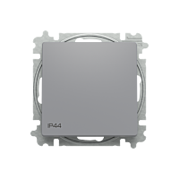 ABB ZONI Ovladač 3559T-A86940 241 přepínací, s krytem, řazení 6/0, IP44, šedá