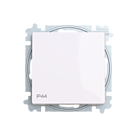 ABB ZONI Ovladač 3559T-A86940 500 přepínací, s krytem, řazení 6/0, IP44, bílá