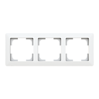 ABB ZONI Rámeček 3901T-A00030 240 trojnásobný, pro vodorovnou i svislou montáž, matná bílá