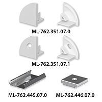 Koncovka pro RC bez otvoru, stříbrná bar