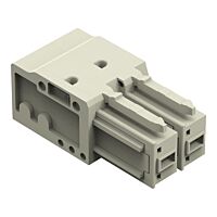 WAGO Svorka 831-3522 Pružinová THT Úhlové provedení Rozteč 7,62 mm, šedá
