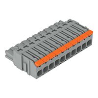 WAGO Konektor 2231-1110/327-000 1vodičový pružinový Páčka Push-in CAGE CLAMP®, šedá