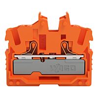 WAGO Svorka 2252-302 2vodičová průchozí Mini s ovládacím tlačítkem 2,5 mm², oranžová
