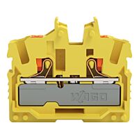 WAGO Svorka 2252-306 2vodičová průchozí Mini s ovládacím tlačítkem 2,5 mm², žlutá