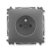 ABB TANGO Zásuvka 6619A-A06357 S2 s clonkami, IP40, kouřová šedá