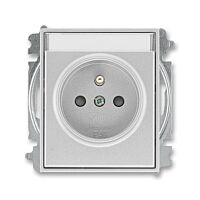 ABB TIME Zásuvka 6619E-A06352 08 s clonkami, bezšroubové svorky, IP40, titanová
