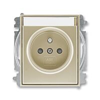 ABB TIME Zásuvka 6619E-A06352 33 s clonkami, bezšroubové svorky, IP40, šampaňská