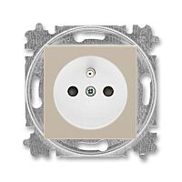 ABB LEVIT Zásuvka 6619H-A06357 18 s clonkami, bezšroubové svorky, IP40, macchiato / bílá