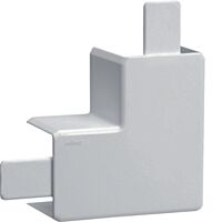 Plochý roh kanálu LF 20x35, sv. šedá