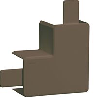 Plochý roh kanálu LF 20x35, hnědá