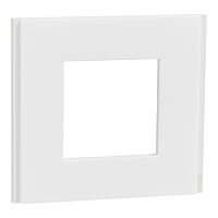 SCHNEIDER Rámeček Unica Deco Materials jednonásobný, Translucent white