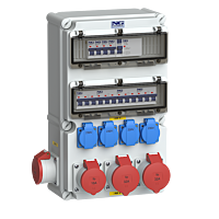 zás. 2x CEE 32A 5p 400V, 2x CEE 16A 5p 4