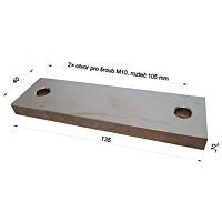 MT Cu pas 40x10x135 mm (pro CLA 2 - náhrada CLA 1.2)