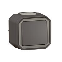 LEGRAND Spínač PLEXO č.6, 10A, 250V, střídavý, na omítku, IP55, antracit