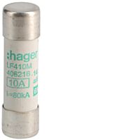 HAGER Pojistka LF410M, velikost 14x51, 10A aM, válcová (balení 10ks)