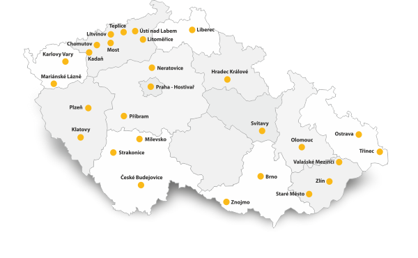 Mapa pobočky Elfetex Mapa pobočky Elfetex