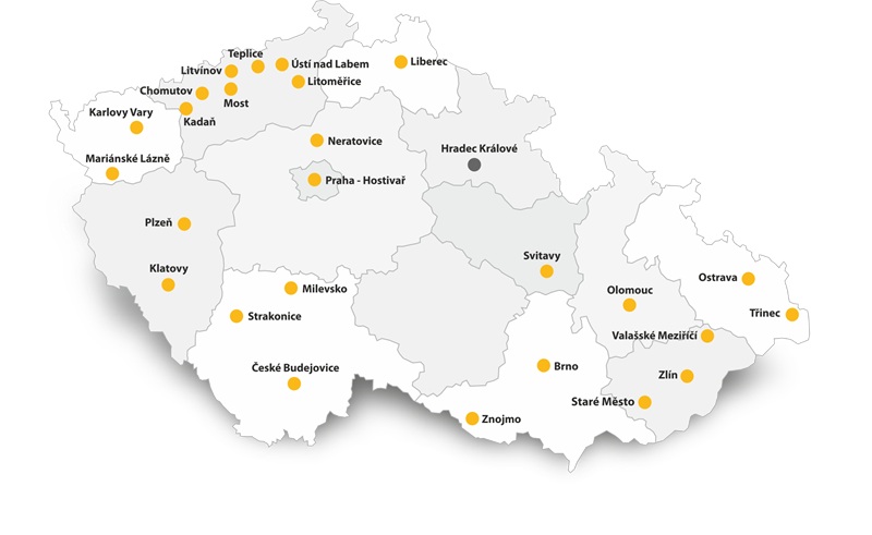 Mapa pobočky Elfetex Mapa pobočky Elfetex