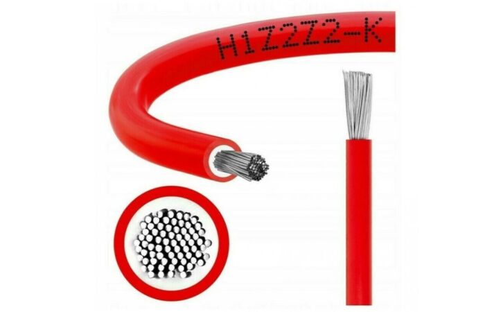 Solar kabel  6 H1Z2Z2-K rudá