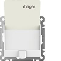 HAGER Spínač LUMINA WL0510 hotelové karty bílá lesk