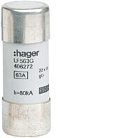 HAGER Pojistka LF525G, velikost 22x58, 25A gG, válcová (balení 10ks)