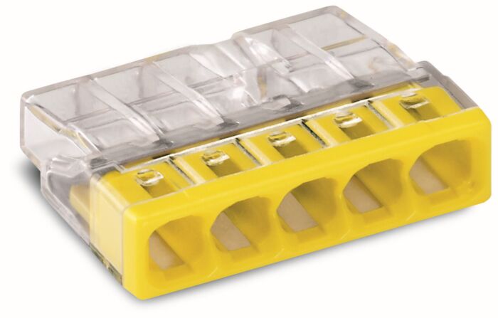 WAGO Svorka 2273-205 spojovací Compact, krabicová, žlutá/transtparentní