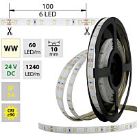 MCLED Pásek LED SMD2835 WW, 60LED/m, 14,4W/m, 1152lm/m, IP54, DC 24V, 10mm, 5m