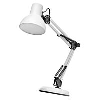 EMOS Svítidlo LUCAS E27 stolní lampa bílá
