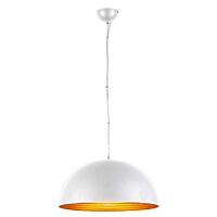 AZZARDO Svítidlo Modena 18 AZ1396 E27 1x60W závěsné IP20 bílo zlatá