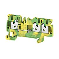WEIDMÜLLER Svorka S3C 2.5 PE, 2.5 mm² 800 V, 24 A, průchozí, SNAP IN, počet připojení 3, zemnící