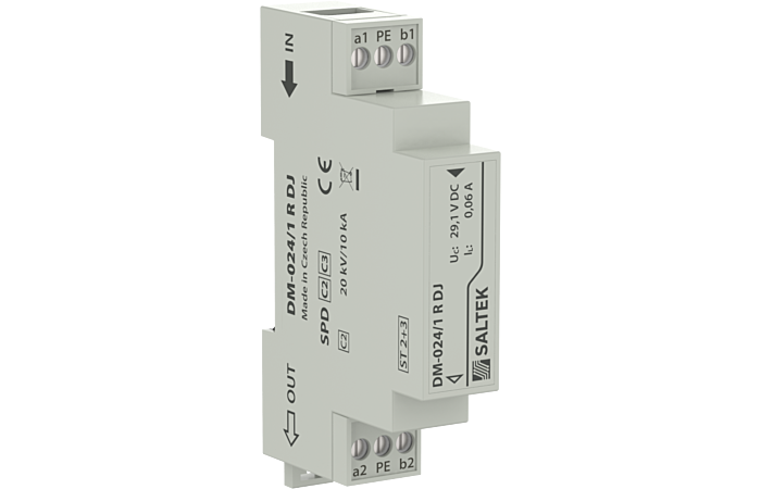 SALTEK Ochrana DM-024/1-R-DJ přepěťová 24V DC max.0,5A