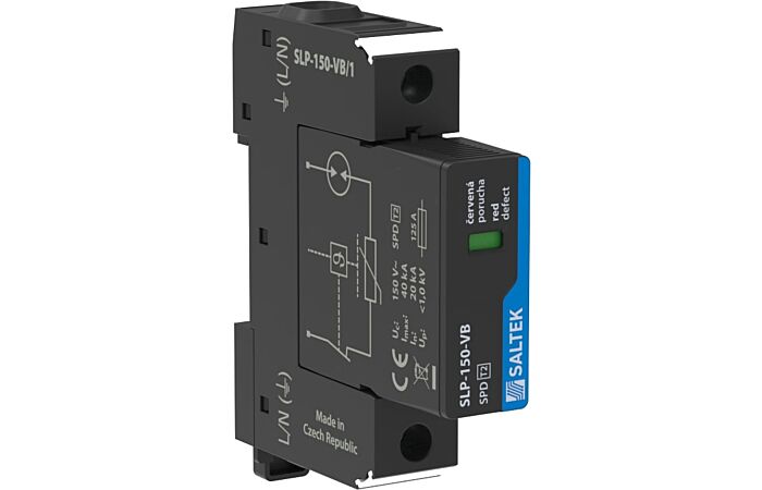 SALTEK Modul SLP-150-VB/1  svodič přepětí kombi do 150V AC nebo pro signálové linky 25kA