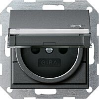 Zásuvka GIRA 277128 antracit 230V IP44