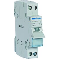 HAGER Přepínač SFT125 1P/25A 2P     I-0-II