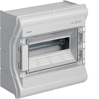 HAGER Skříň VECTOR II VE112L 12TE, průhledná dvířka, IP54