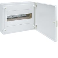 HAGER Rozvodnice GOLF VS112PS, 12TE, 1-řadá, nástěnná, plastová, plná dvířka, bezšroubové svorky, IP40