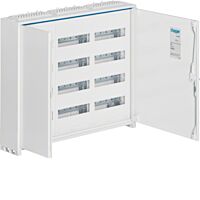 HAGER Rozvaděč UNIVERS FWB43S, 144TE, nástěnný, oceloplechový, bezšroubové svorky, IP44