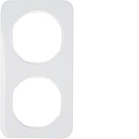 Rámeček BERKER dvojnásobný pol.bílá lesk