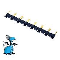 FINDER Propojovací lišta 093.08.0, 8 patic, černá