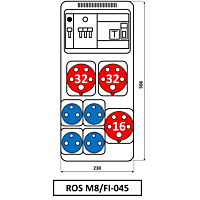 Skříň SEZ ROS-M8/FI-045 zásuvková