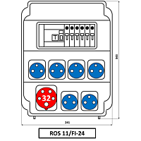 Skříň SEZ ROS 11/FI-24 zásuvková