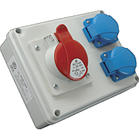 SEZ Skříň ROSP 1630 mini zásuvková IP54 , 1x1643, 2x230V