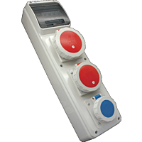 zásuvková kombinace jistěná IP54