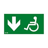 Bezpečnostní značka pro nouzové svítidlo