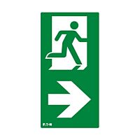 Bezpečnostní značka pro nouzové svítidlo