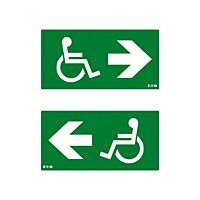 Oboustranná bezpečnostní značka pro nouz