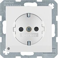 Zásuvka BERKER 41091909 polar bílá