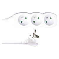 EMOS Přívod prodlužovací  5m  3zásuvka 250V/16A IP20 bílá