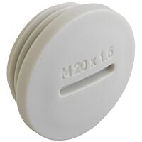 AGRO Zátka M50x1,5 světle šedá IP54